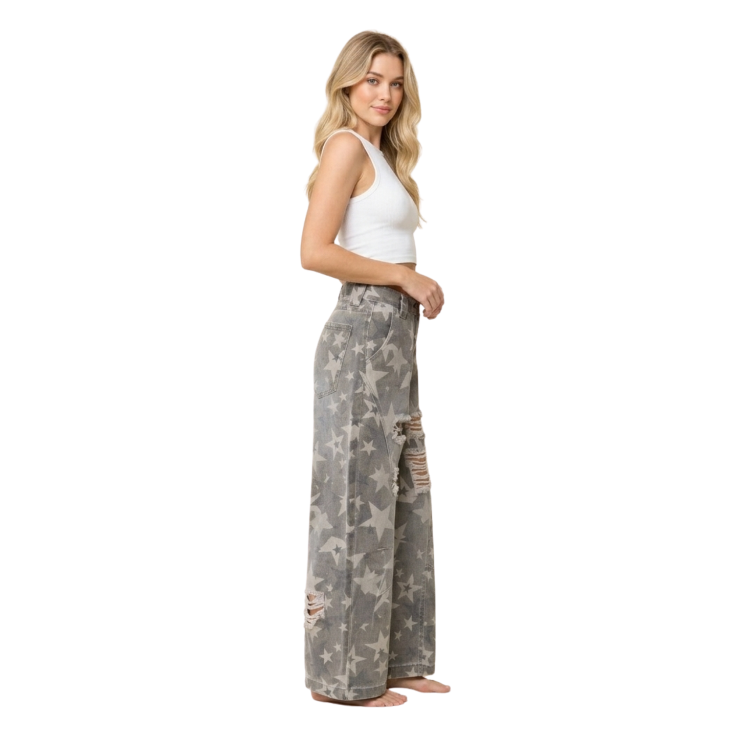 Mineral Star Distressed Jeans