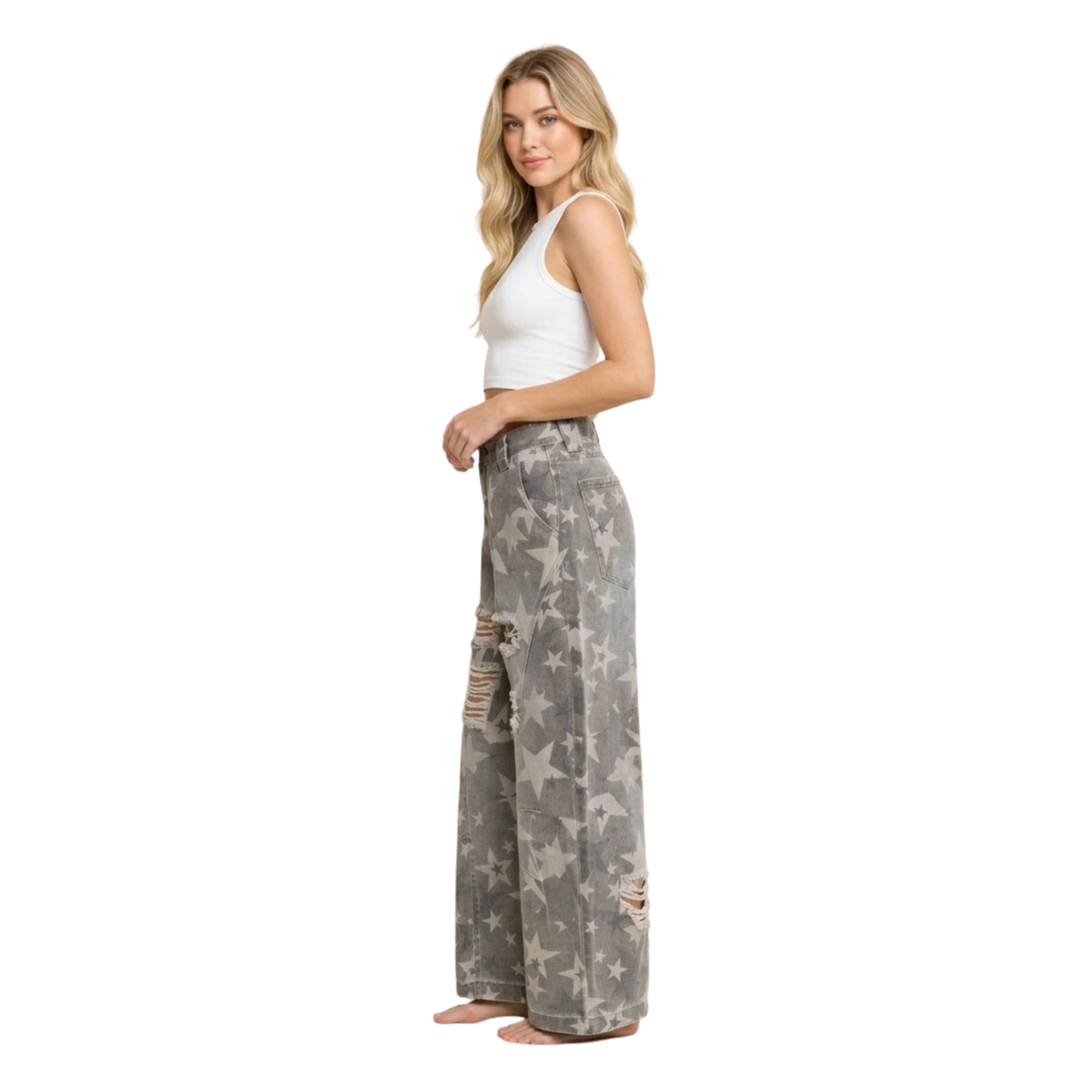 Mineral Star Distressed Jeans
