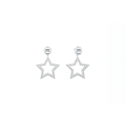 Moissanite Star Drop Earrings