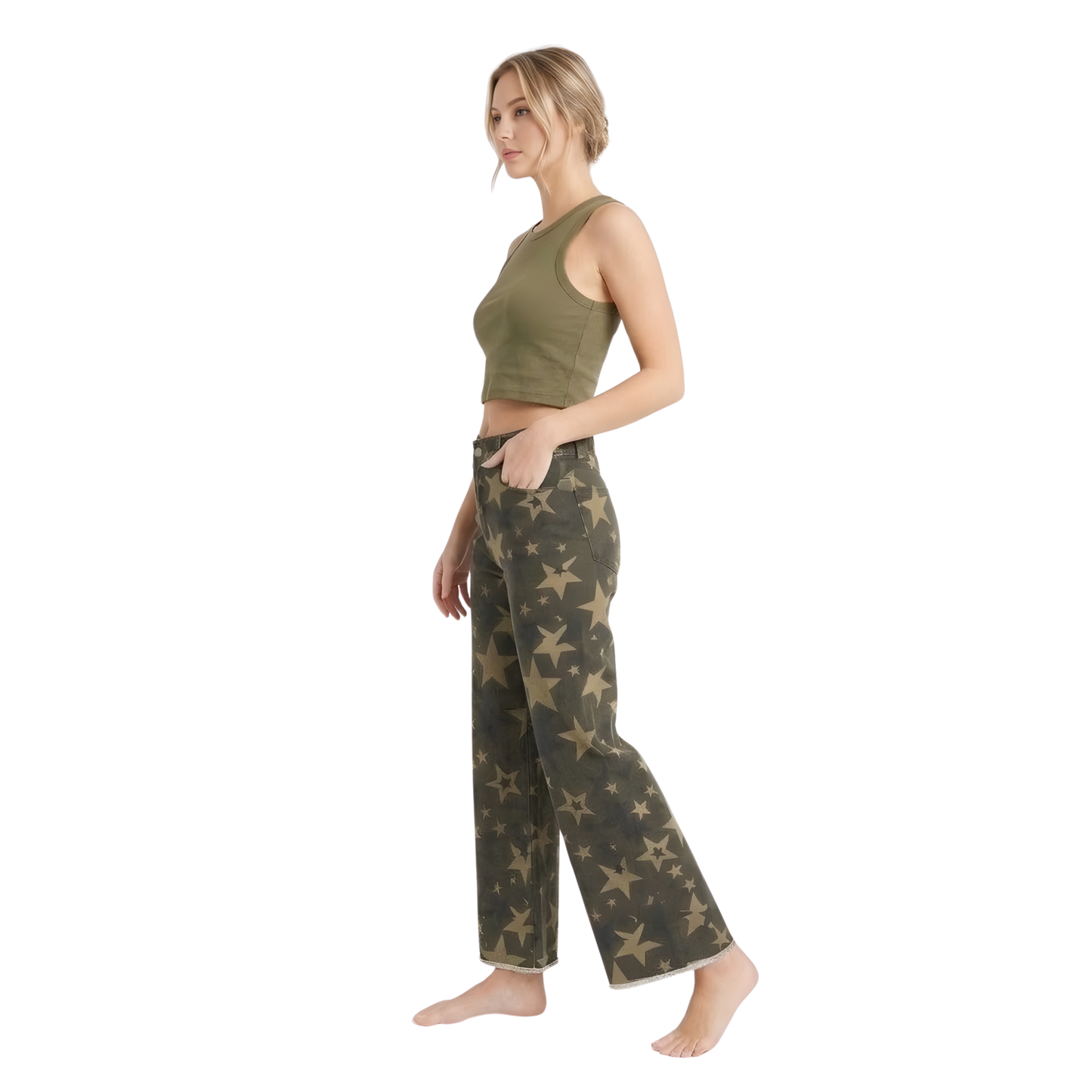 Celestial Star Wide-Leg Trousers