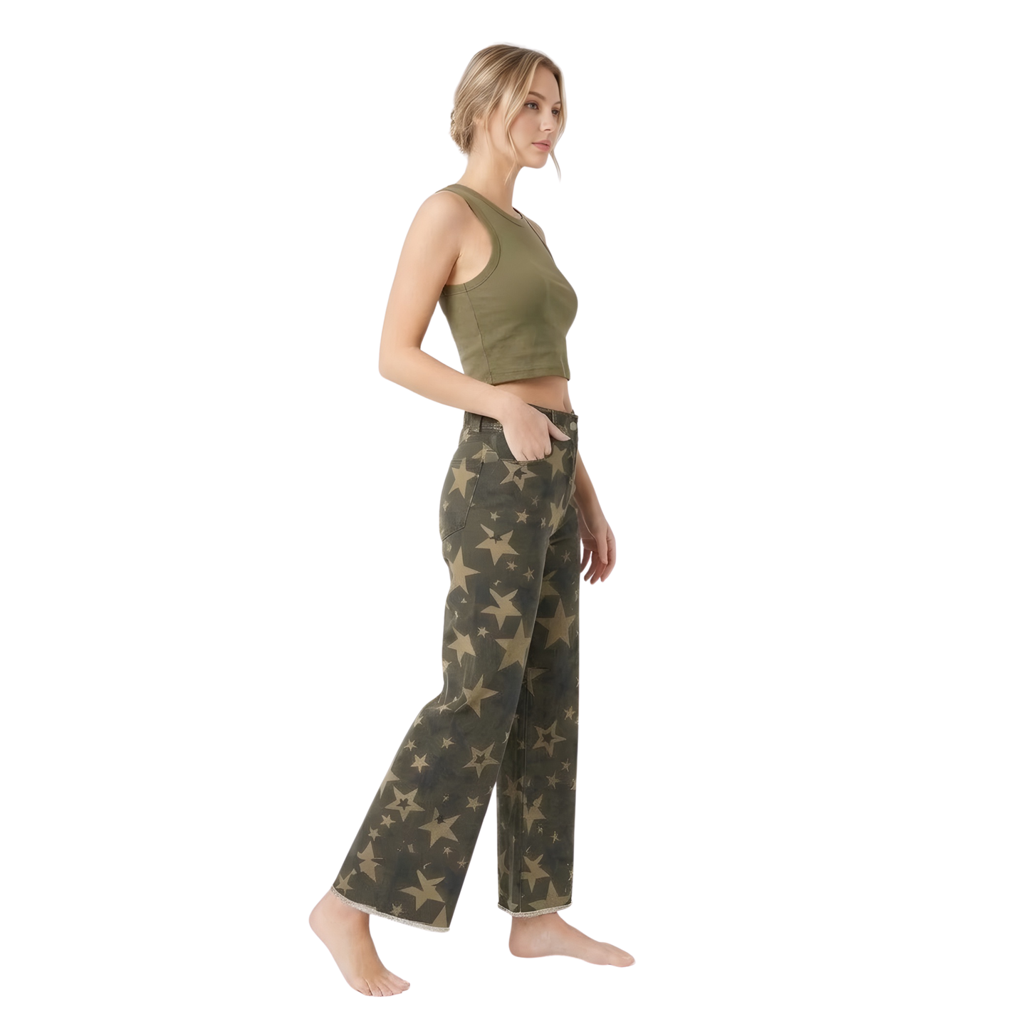 Celestial Star Wide-Leg Trousers