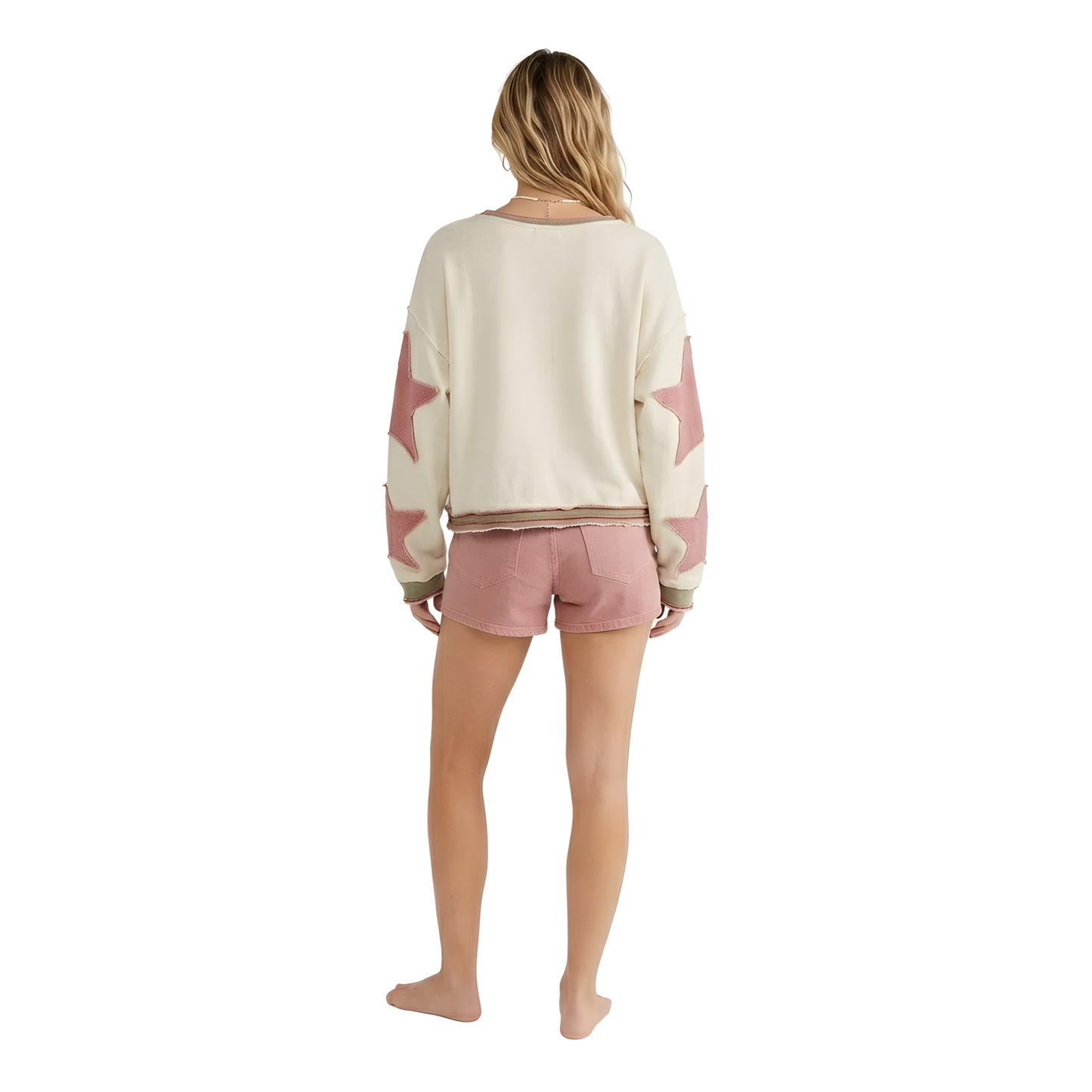 Star Patch Oversized Crewneck