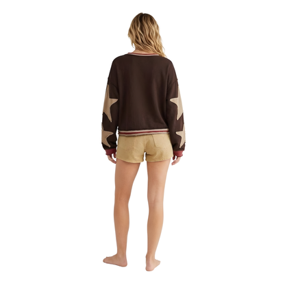 Star Patch Oversized Crewneck