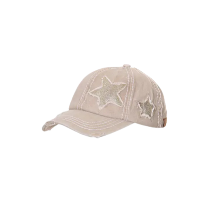 Vintage Glitter Star Cap