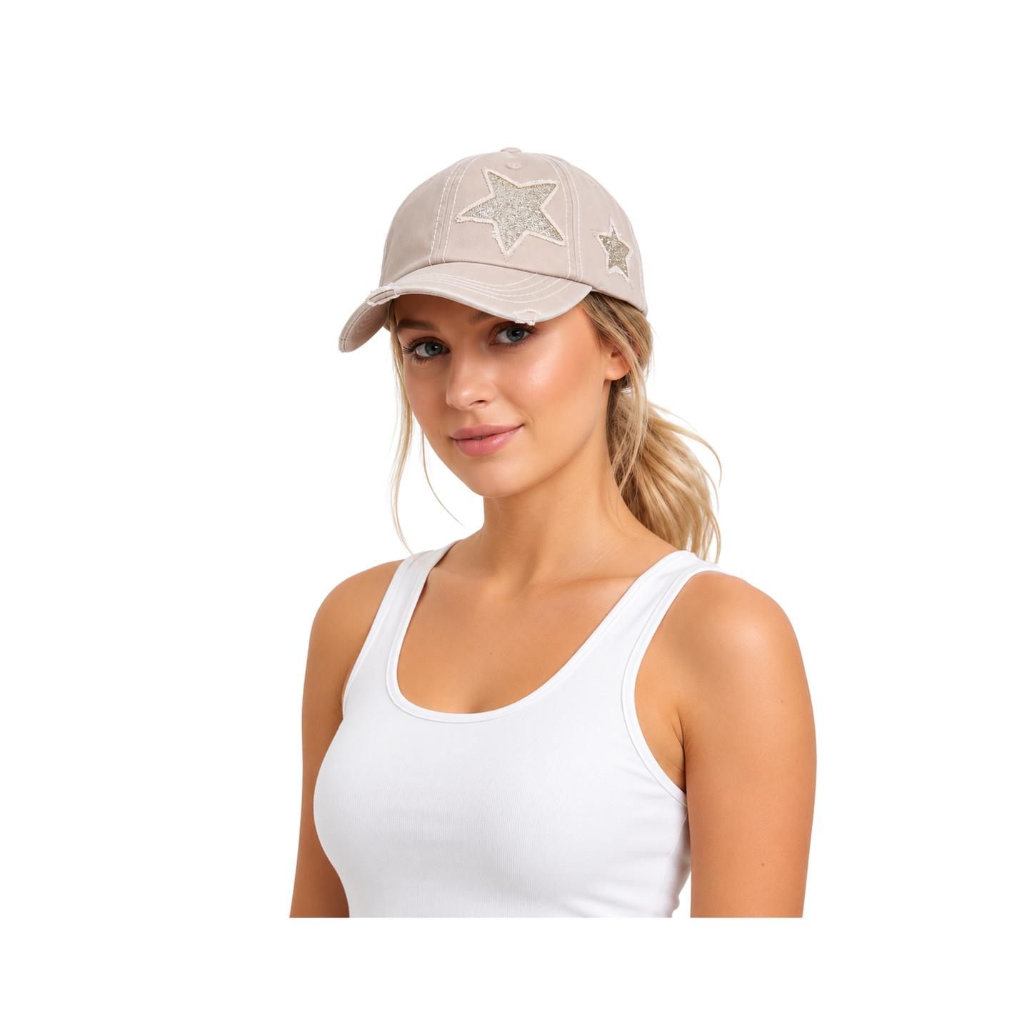 Vintage Glitter Star Cap