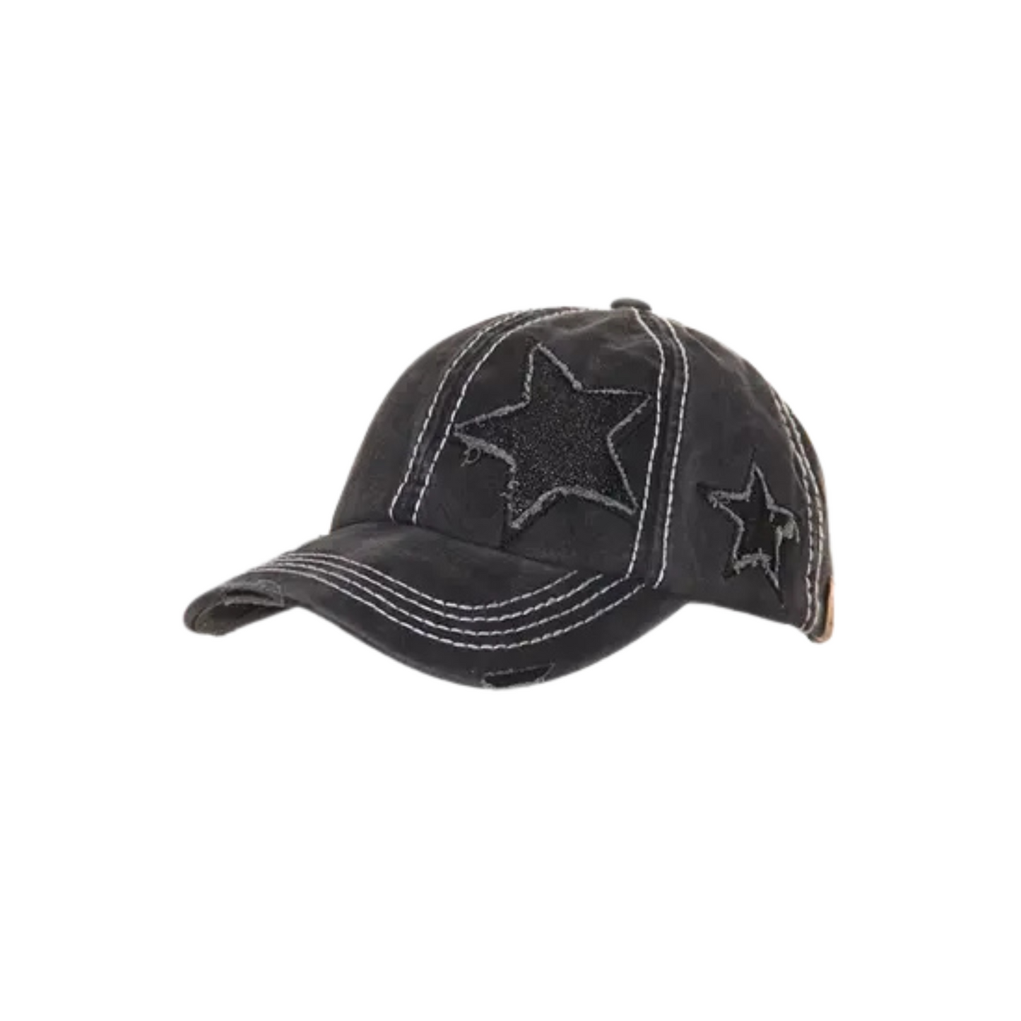 Vintage Glitter Star Cap