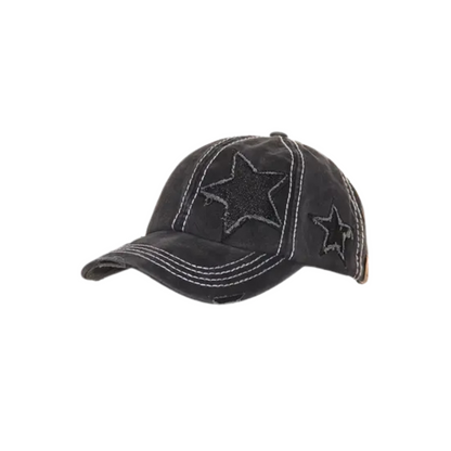Vintage Glitter Star Cap