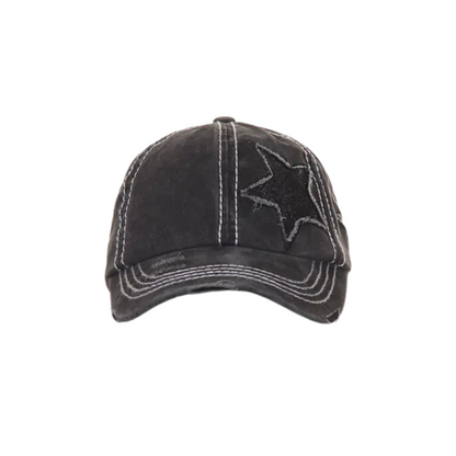 Vintage Glitter Star Cap