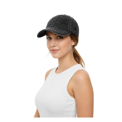 Vintage Glitter Star Cap