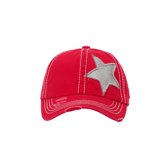Vintage Glitter Star Cap