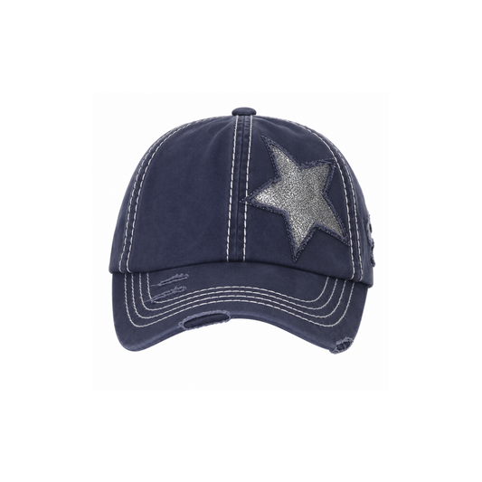 Vintage Glitter Star Cap