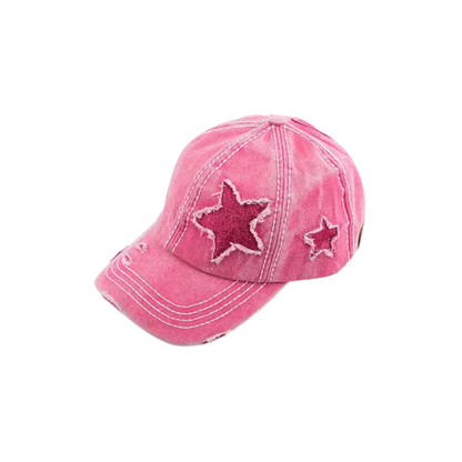Vintage Glitter Star Cap