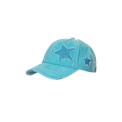 Vintage Glitter Star Cap