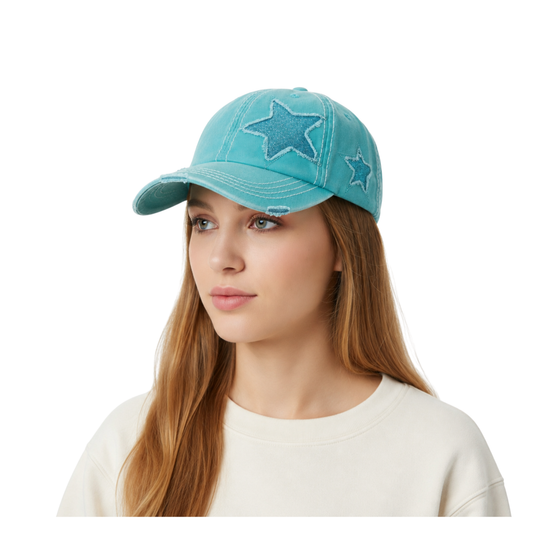 Vintage Glitter Star Cap