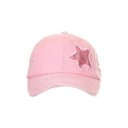 Vintage Glitter Star Cap